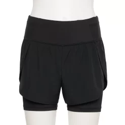 Women's Tek Gear® Layered Running Shorts 13 Women's Tek Gear® Layered Running Shorts -The Tek Style Shop 5674272 Black