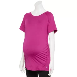 Maternity Tek Gear® Workout Tee -The Tek Style Shop 5913951 Fantasy Berry