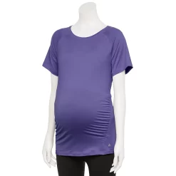 Maternity Tek Gear® Workout Tee -The Tek Style Shop 5913951 Maxwell Purple