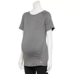 Maternity Tek Gear® Workout Tee -The Tek Style Shop 5913951 Mineral Black Sd