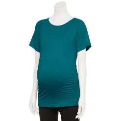 Maternity Tek Gear® Workout Tee -The Tek Style Shop 5913951 Night Life Teal