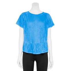 Women's Tek Gear® Core Raglan Tee -The Tek Style Shop 5942070 Blue Burnout
