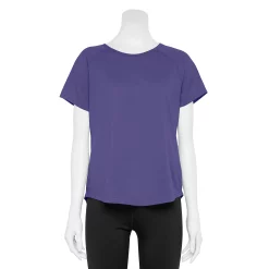 Women's Tek Gear® Core Raglan Tee -The Tek Style Shop 5942070 Maxwell Purple