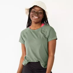 Women's Tek Gear® Core Raglan Tee -The Tek Style Shop 5942070 Signature Green