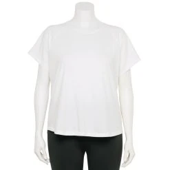 Plus Size Tek Gear® Core Raglan Tee -The Tek Style Shop 5942095 Modern White