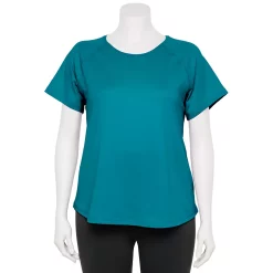 Plus Size Tek Gear® Core Raglan Tee -The Tek Style Shop 5942095 Night Life Teal