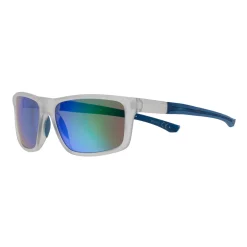 Women's Tek Gear® 60mm Iridescent Wrap Mirrored Sunglasses