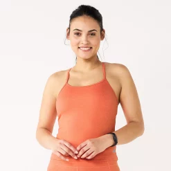 Women's Tek Gear® Brushed Strappy Tank -The Tek Style Shop 5983577 Endless Lava