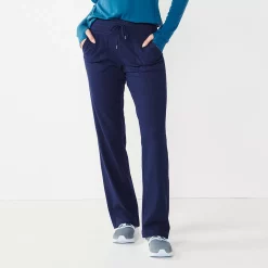 Women's Tek Gear® Essential Straight-Leg Pants -The Tek Style Shop 6120021 Navy Romance